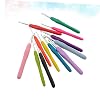 Uonlytech 12-Piece Crochet Hook Set Soft Handle Knitting Needles Fashion Crochet Hooks for Sweaters Bags