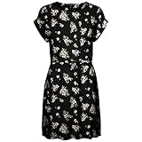 Normale Passform VERO MODA Female Minikleid Print SBlack