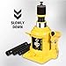 YELLOW JACKET 20 Ton Low Profile Bottle Jack, Welded Hydraulic Stubby Jack(40,000 LBs)