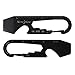 Nite Ize DoohicKey Keychain Multi Tool, Stainless-Steel 5-in-1 Multi Tool With Bottle Opener + Carabiner Clip, Black