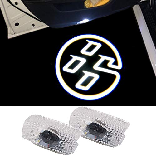 DISYEE 石英ガラスレンズ 2個セット カーテシランプ ドアウェルカムライト カーテシライト カーテシ 車用ドアランプ LEDロゴ投影