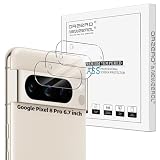 Orzero (3 Pack Camera Lens Protector Compatible for Google Pixel 8 Pro 6.7', Protector de Cámera Glass High Definition Anti-Scratch Case Friendly Does Not Affect Temperature Sensor (Not for Pixel 8)