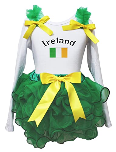 Falda de pétalos estilo Irlanda con acabados premium para bebé y niña