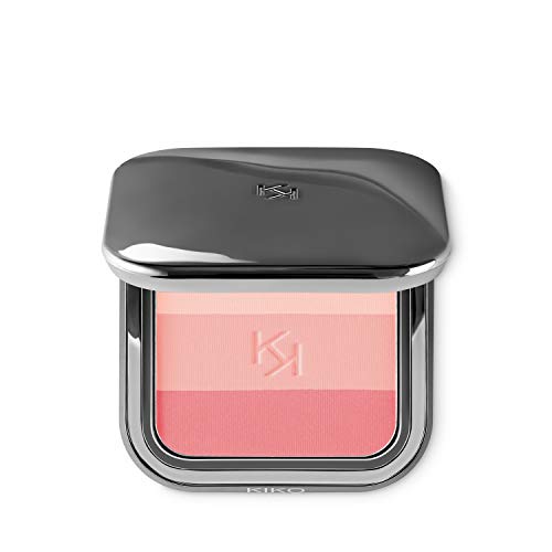 KIKO MILANO - Shade Fusion Trio Blush Makeup | Buildable Powder Blush Containing 3 Colors | Color Peach Rose 04 | Cruelty Free Makeup | Professional Makeup | Made in Italy