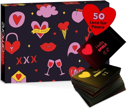 Sex Spiel für Paare ab 18 - Erotische Aufgaben & Erlebnisse für Erwachsene - Das perfekte Geschenk zum Jahrestag & Valentinstag - Das Erotikspiel für Sexspiele zu zweit - Losbox mit heißen Ideen