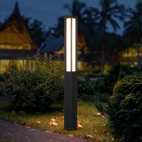 PAKEDANDUN Outdoor Pathway Lights, 71 Inches Tall Bollard Light, 3000K Landscape Path Lighting...