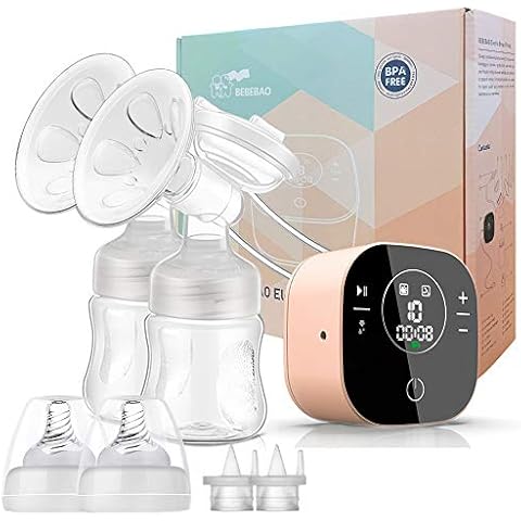 Electric Double Breast Pump, Hospital Grade Breastfeeding Pump with 3 Modes & 10 Levels,Ultra-Quiet Rechargeable Milk Pump for Travel&Home Cover