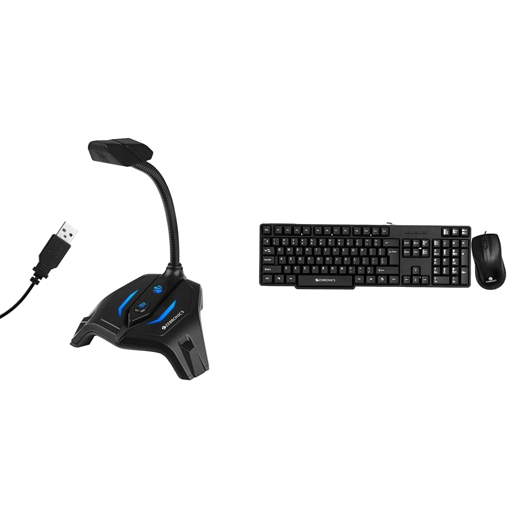 ZEBRONICS Zeb-Klarity USB Gaming Mic for Recording/Streaming, Compatible with PC, Omni Directional-image-36