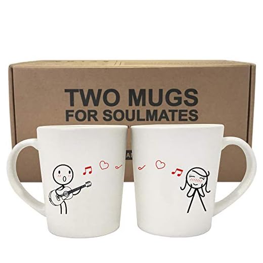 BOLDLOFT Love Me Tender Couple Coffee Mugs-Girlfriend Gifts Wife Gifts for Anniversary Valentines Day Birthday His and Hers Couples Gifts Wedding Anniversary Gifts for Her Guitar Lover Gifts