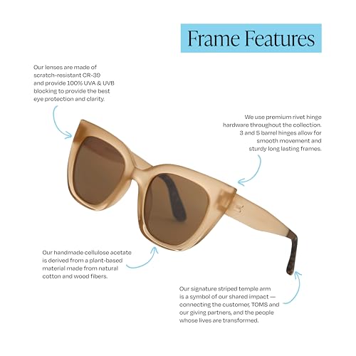 Image of TOMS womens Sydney Cat Eye Sunglasses