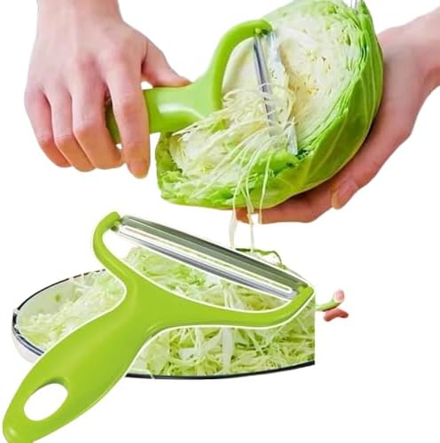 Cortador Fatiador Fininho de Repolho Manual Lâminas Duplas e... - imagem principal do produto