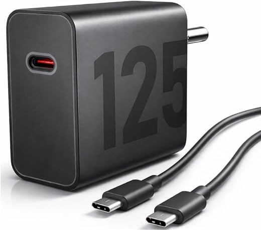 Moto125W Turbo Power™ Charger Compatible with Motorola Edge 70 Fusion, Edge 60 Pro/Fusion/Edge 50 Fusion,Edge 50 Ultra/50 ...