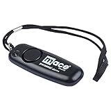 Mace Brand Personal Safety Alarm Wristlet with Built in LED Flashlight, Loud 130dB Siren, Rip Cord Activation, Batteries Included, Self Defense Keychain Alarm for Women & Men - Black