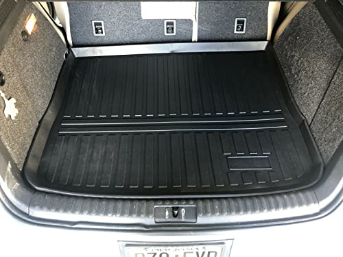 Eaccessories Ea Cargo Liner - Trunk Mat For Volkswagen Tiguan 2009-2017 – Weather-Resistant Trunk Mats For Cars With Raised Lip – Non-Slip Car Trunk Mat Rubber – Easy To Install – Laser Pre-Cut Design #TOP2