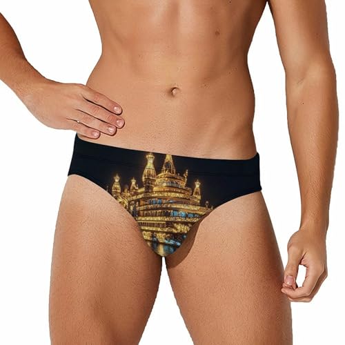 Cruise Ship Mens Swim Briefs Sexy Bikini Swimwear Bathing Suits Trunks