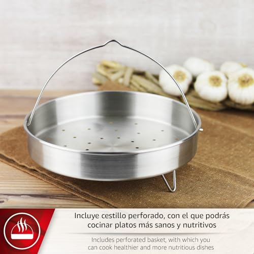 Miniatura 8 de Magefesa Dynamic - Pack Olla Express Rápida De 5 Litros Cestillo, Acero Inoxidable 18 10, Eficiencia Energética, Todo Tipo De Cocinas, Inducción