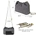 Joryin Woven Women's Crossbody Bag & Evening Purse, Trendy Dumpling Clutch Slate Gray Suede Purse & Hobo Cloud Shoulder Bag Trendy Dumpling Clutch