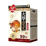 NOTO Master Reishi Mushroom Lingzhi and Cracked Lingzhi Spore Capsule, 100% Natural Pure Antioxidant Fungus Extract for Energy Immune Support Wellness - 60 Capsules