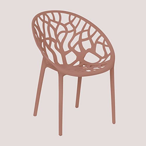 SKLUM Silla de Comedor Apilable Ores Polipropileno Mate Terracota