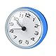 MAGT Wanduhr, Wasserdicht Badezimmeruhr Saugnapf Baduhr Saug Wand Fenster Spiegel Duschuhr für Badezimmer (Blau)
