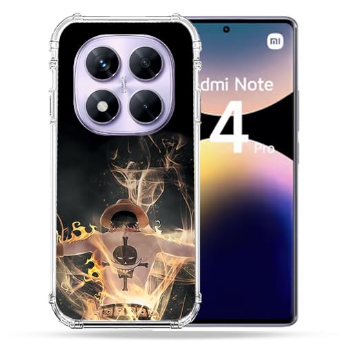 Coque One Piece Xiaomi Redmi Note 14 Pro 4G pour Fans de Manga au Quotidien