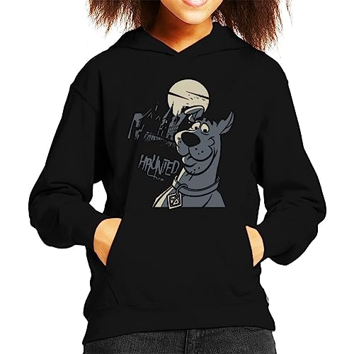 All+Every Scooby Doo Halloween Haunted House Kid's Hooded Sweatshirt Black
