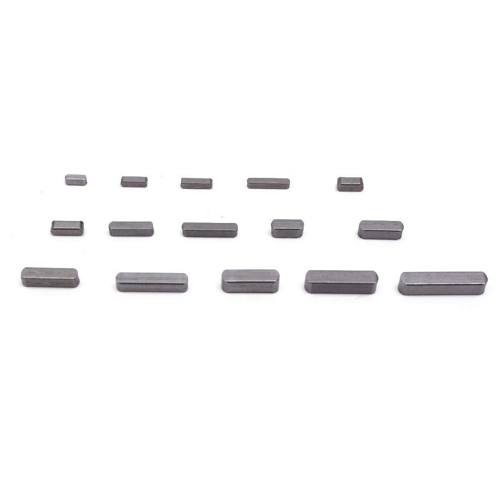 KATSU – jeu de clés d'arbre de Mortor, 140 pièces, Kit d'assortiment d'attaches de poulie à plumes à extrémité ronde de 3mm à 6mm pour l'industrie mécanique