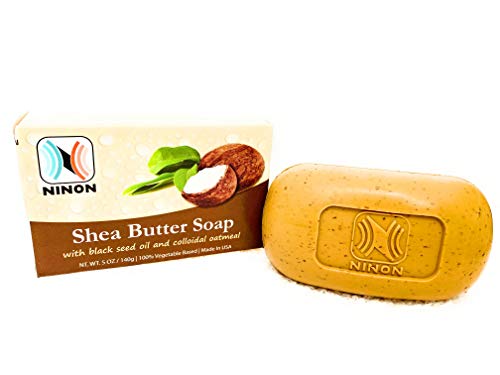 Ninon Shea butter soap with black s…