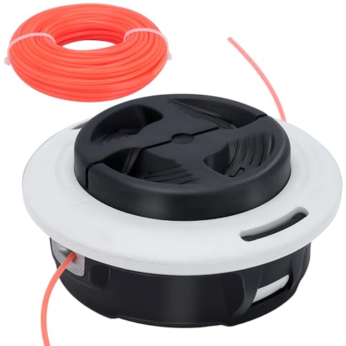 Savior Mähkopf Fadenkopf Autocut C26-2 für STIHL FS55 FS56 FS70 FS94 FS91 FS111 FS131 FS240 FS FR Serie 4002 710 2169 10 * 1.0LH Ersatzteile Rasentrimmer mit Mähfaden 2,4mm*21m(6m+15m)