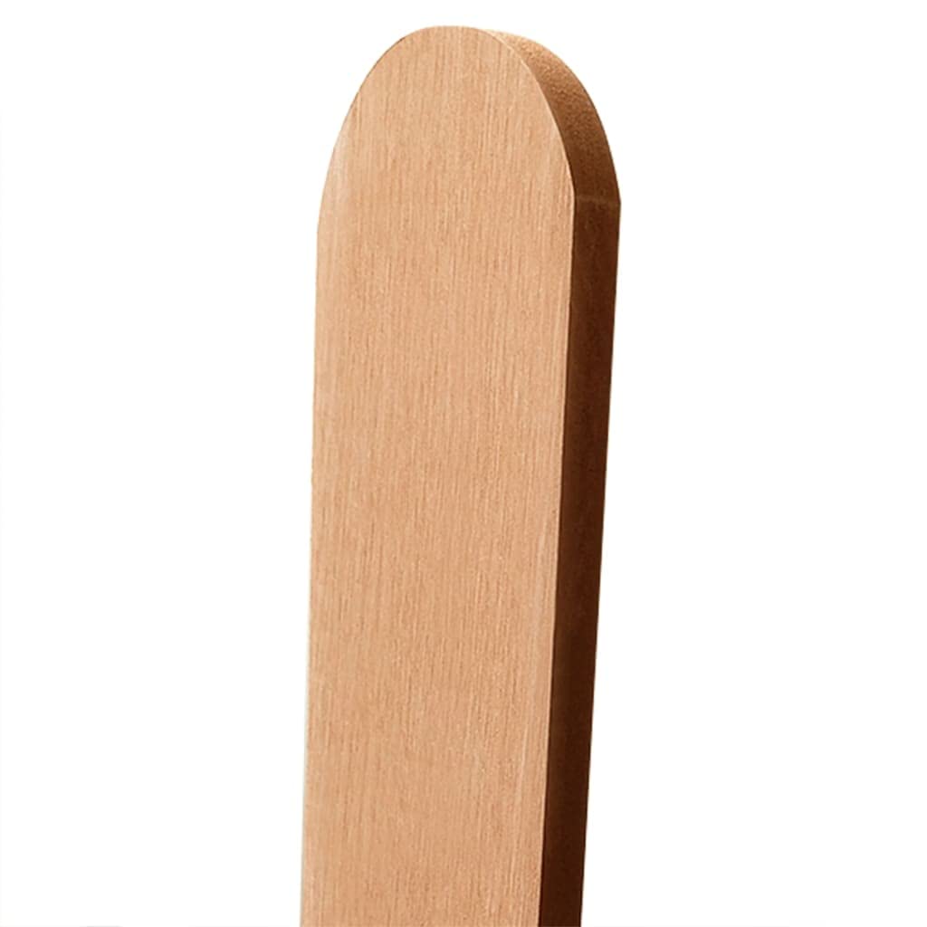 Lattenzaun WPC 200x100 cm Holz-Kunststoff-Verbundwerk, 12 Latten, 9 cm Abstand, braun, für Garten, Terrasse, Sichtschutz und Einzäunung, robuste Abgrenzung und Windschutz