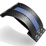 Back Stretcher for Pain Relief, Spine Deck Back Hero Orthopedic Stretching Device for Lumbar Support, Back Decompression Massager ​for Lower and Upper Muscle Black