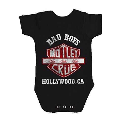 Motley Crue Bad Boys Shield Ufficiale Babies nero