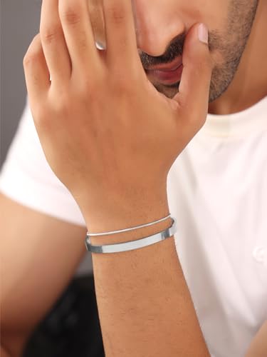 Qiroko Chrome Viper Stainless Steel Chain Bracelet Chrome Viper Kada - Image 4