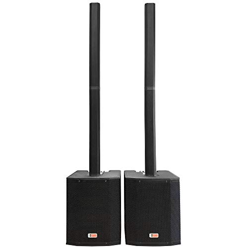Professional DJ System - Mixtrack Pro FX DJ Controller - Serato DJ Lite Software - Column Speaker Array System, 2400 watts, 15\" Subwoofer