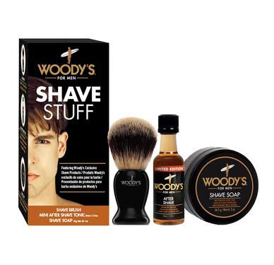 Woodys Shave Stuff Kit - Brush, Soap & Tonic