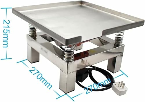 Mesa vibratoria eléctrica para concreto, plataforma de vibración para pruebas en banco, equipo vibrador para yeso, acero inoxidable mini mesa vibratoria miniatura 2
