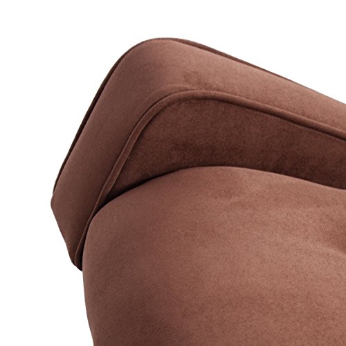Sillón Plegable Marrón de Gamuza miniatura 7