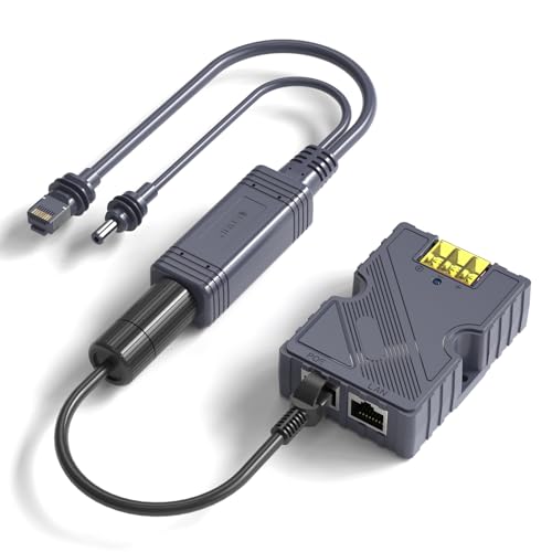 Starlink Mini PoE Splitter - SURVADV Starlink Mini Power Kit 12V, 150W DC 48V/3A Input GigE Passive & ESD Protection with Starlink Conversion Kit, RJ45 & DC Adapter Splitter for Mini Starlink Dishy