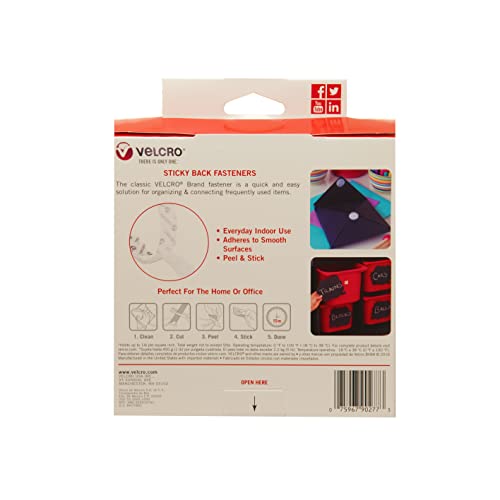 Velcro Brand 90277B Sticky Back Hook And Loop Fasteners – Peel And Stick Permanent Adhesive Tape Keeps Classrooms thumb #6
