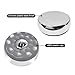TORPSPORTS Shuffleboard Pucks, Mini Shuffleboard Puck Set, 58MM Shuffleboard Pucks Equipment for Family Fun Home Game Black&Grey
