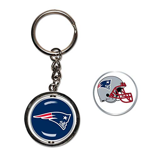 Patriots Spinner Porte-clés NFL support clé acier New England