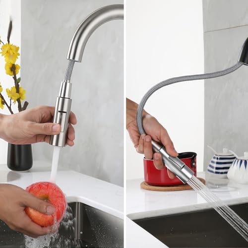 Mitigeur cuisine rétractable pour éliminer les éclaboussures et l'eau tiède instable
