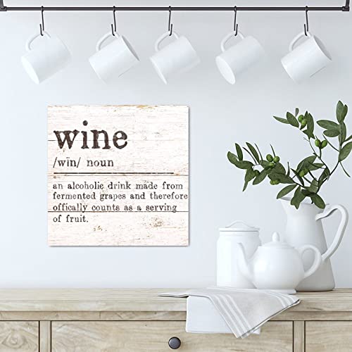 Panneau en bois Wine Definition déco murale buanderie