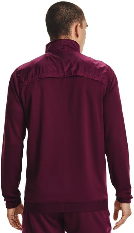 Under Armour Command Mens Warm-up Full Zip L Maroon-white - Image 2