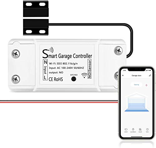 Smart Wi-Fi Garage Remote Compatible Door Openers -APP Control, Compatible with Alexa, Google
