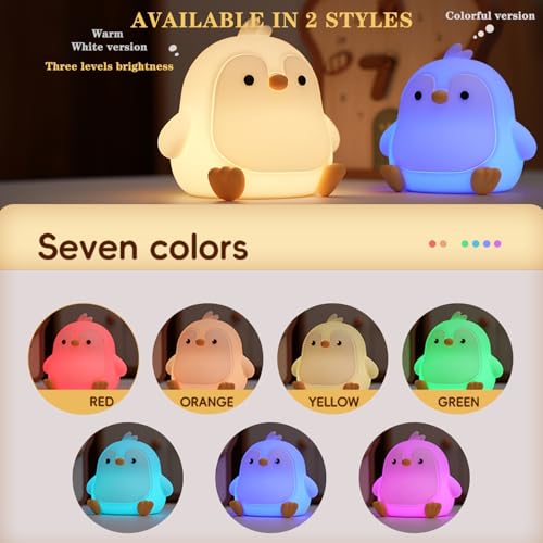Veilleuse pingouin LED un cadeau amusant pour enfants et bébés à Noël - 3