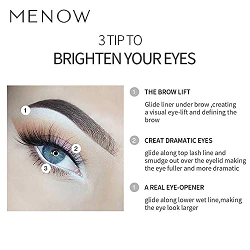 Yuanm Eyeliner Pencil Professional Highlighter Eye Liner Pen Waterproof Long Lasting Eyeliner Eye Brighten Makeup Tool For Women Ladies (White) #TOP7