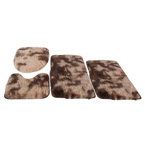 Insun Badezimmerteppich Set 4 Teilig, Flauschig Badezimmerteppich...