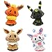 4Pcs / Cartoon Anime Pokemon Game Series Mimikyu Peluches Cosplay Sylveon Eevee Espeon Vaporeon Flareon Leafeon Peluche Suave 35Cm, Cumpleaños para Niños 2