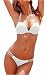 Indrah Women Sexy Push up Padded Swimsuit Bikini Set and Circular Metal